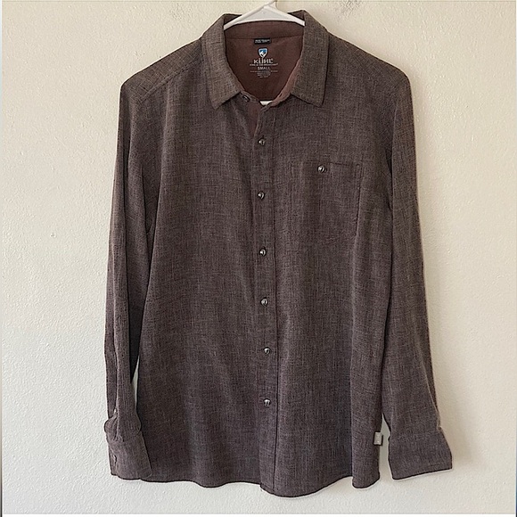 KUHL Uproar Button Up Shirt Brown - Picture 1 of 9